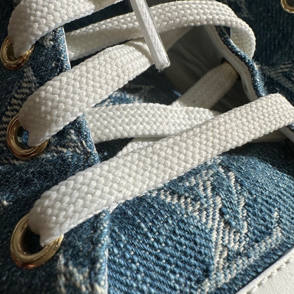 Louis Vuitton Denim Jean Hi Top Sneakers - Picture 5 of 13